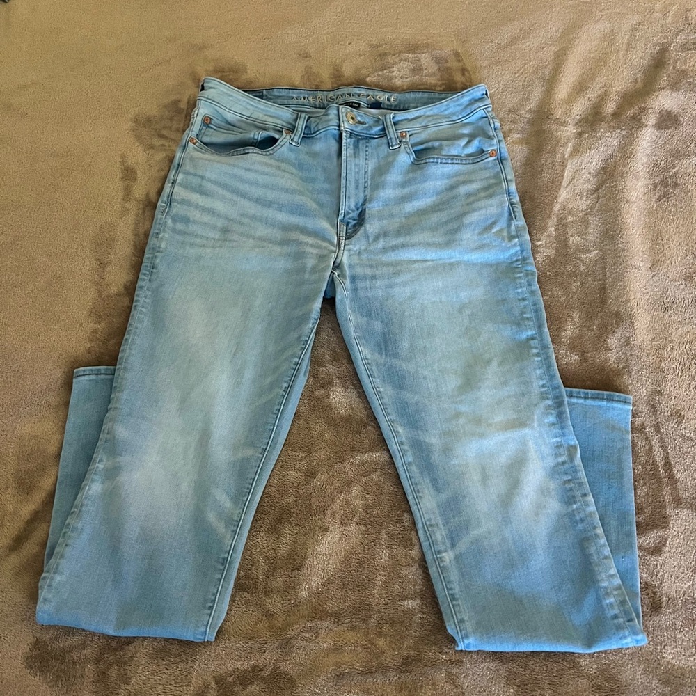 American Eagle Men’s AirFlex 360 Jeans | 34x32 | Light Wash Stretch Denim